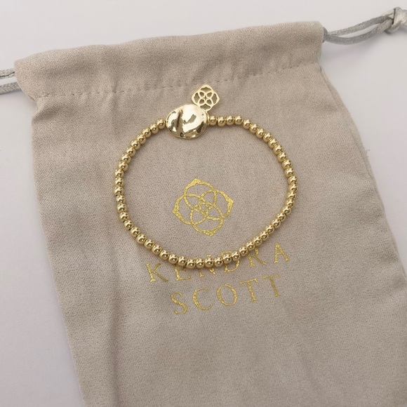 Kendra Scott Gold Beaded Bracelet with Charm - Picture 2 of 2